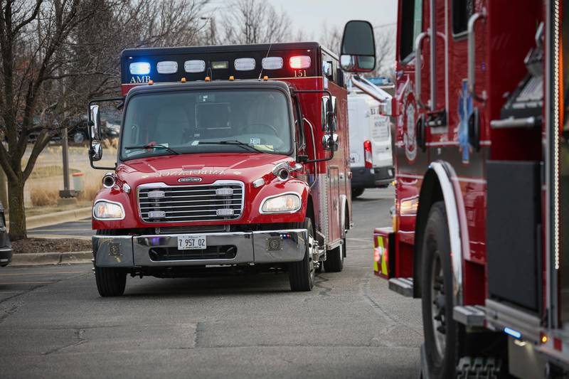The Crystal Lake Fire Rescue Department responded Thursday, March 23, 2023, to Wings and Rings, 1520 Carlemont Drive in Crystal Lake, after a car crashed into the restaurant.