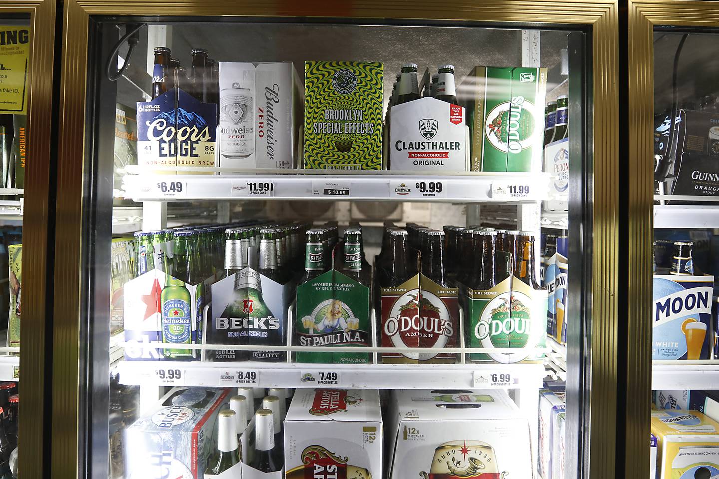 A section dedicated to nonalcoholic beer in the cooler at McHenry Liquors, 1782 N. Richmond Road, in McHenry on Thursday, Jan. 5, 2023.