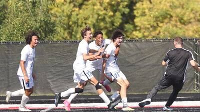 Boys soccer: Freshman Ronan Treacy’s first high school gift lifts Lincoln-Way East over Bolingbrook in OT