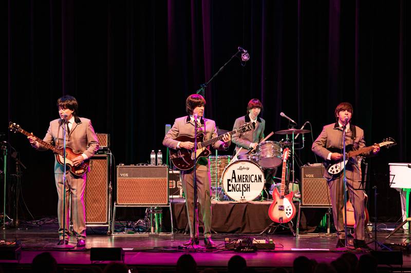 The Beatles tribute band American English will perform at 7 p.m. Sunday, Dec. 31, 2023 at Raue Center for the Arts in Crystal Lake.