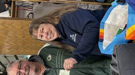 Ogle County Democrats donate to Rochelle Christian Food Pantry