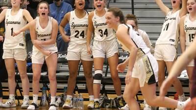 Girls basketball: Sycamore holds off frantic Montini comeback to claim first sectional title