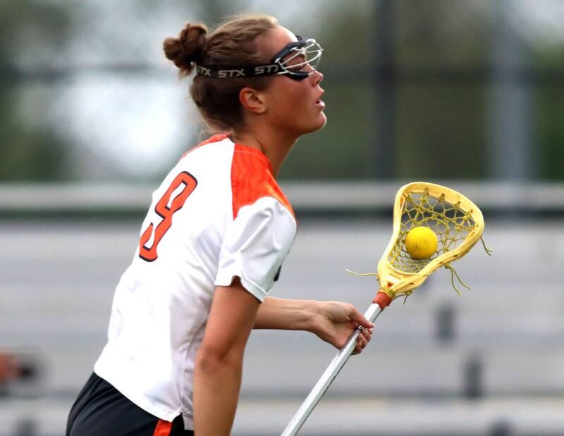 Crystal Lake Central United’s Fiona Lemke cruises with the ball against Huntley’s in IHSA Sectional Title Game action at Crystal Lake Central High School in Crystal Lake on Friday, May 30, 2025.