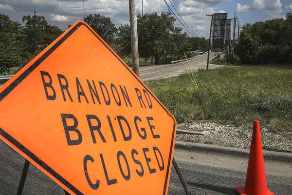 Reopening of Brandon Road bridge in Joliet Township pushed back to summer 2026