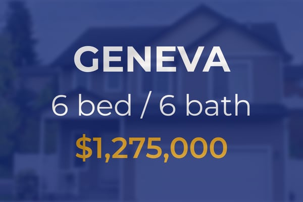 Sale closed in Geneva: $1.28 million for a single-family home