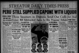 “Peru still supplied Capone with liquor” and more historical covers from January 22