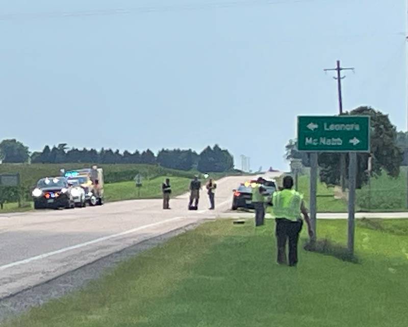 An occupant of a vehicle died after their vehicle overturned Monday on Route 251 near the corner of the Leonore and McNabb blacktop, according to law enforcement at the scene.