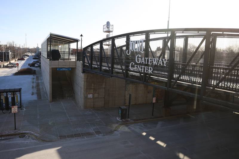 The Joliet Gateway Center platform sits empty as Metra reduced their train schedule due to the extreme cold weather on Friday, Jan 23, 2026 in Joliet.