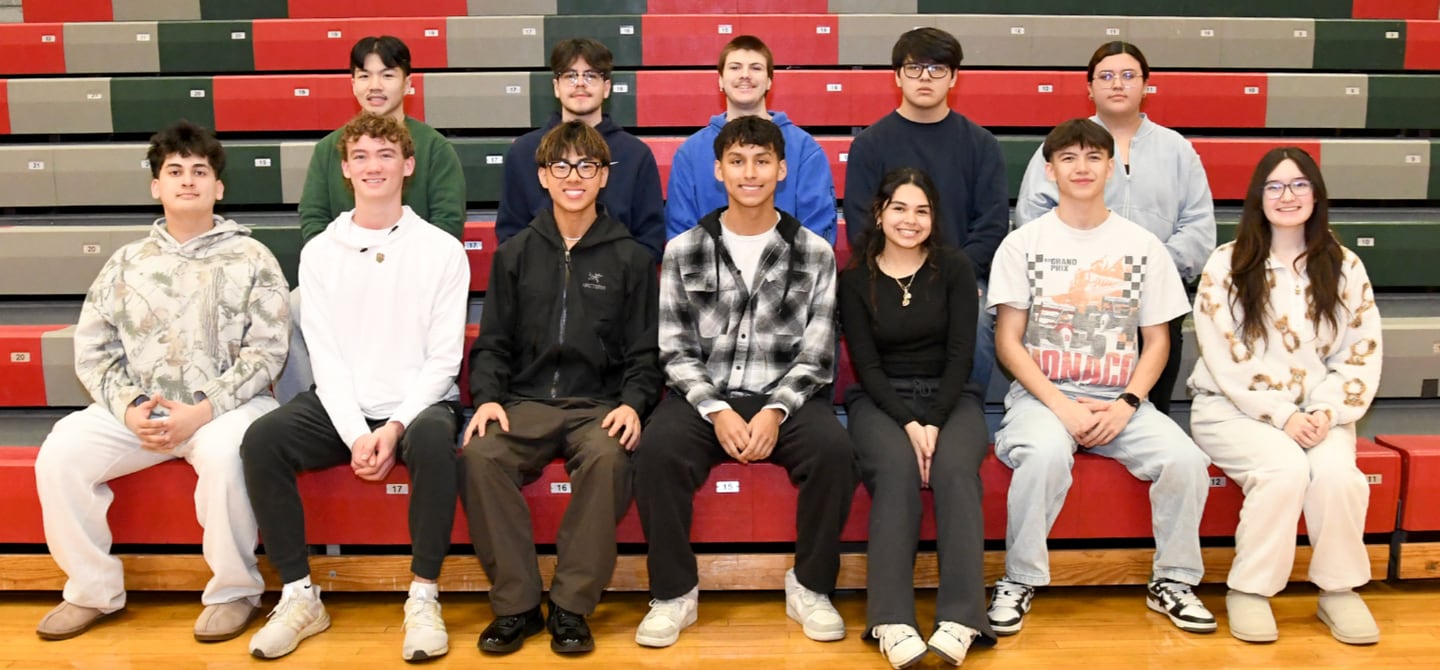 Seniors recognized with High Scholarship Legion status for three semesters.