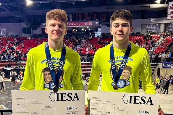 Logan’s Hawk Amy, Eric Giaquinto capture IESA State titles 