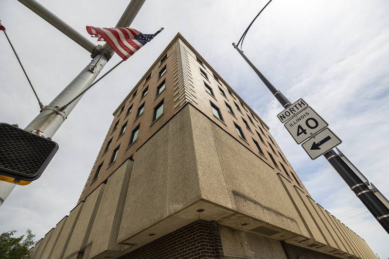 M5 is taking on two big projects in downtown Sterling as seen Thursday, July 10, 2025, including renovation of the former Amcore Bank building at First Avenue and East Third Street.