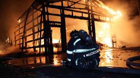 Building in rural Oswego destroyed in fire early Sunday morning