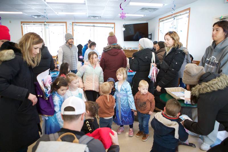 Families gather for Frozen Fest at Maryknoll Park on Saturday, Jan. 11, 2025 in Glen Ellyn.