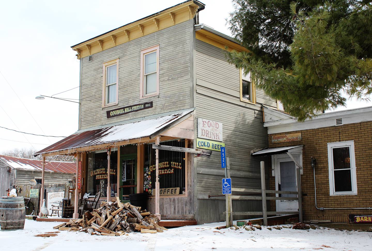Council Hill Station north of Galena has been in existence since 1854, located on a railroad crossing.