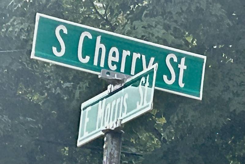 The South Cherry Street, East Morris Street intersection in Morrison,.