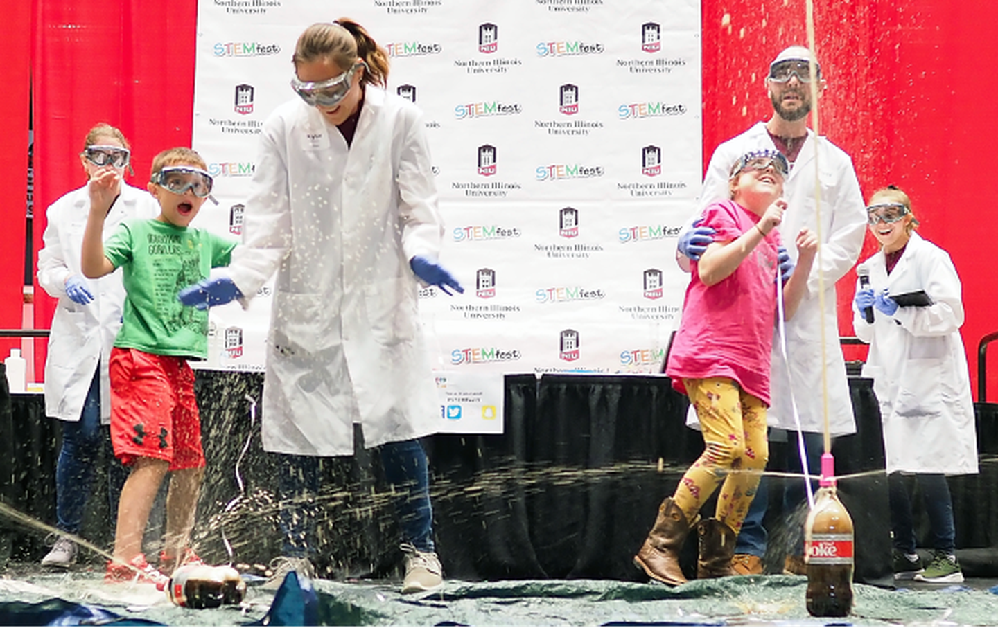 The NIU Chemistry Club show at NIU STEM Fest
