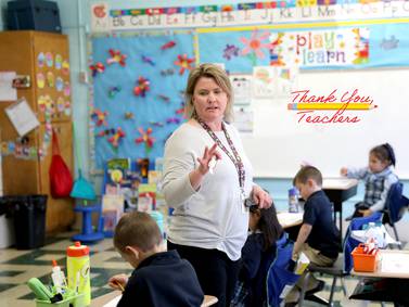 Teaching reading a daily reward for St. Matthew kindergarten teacher