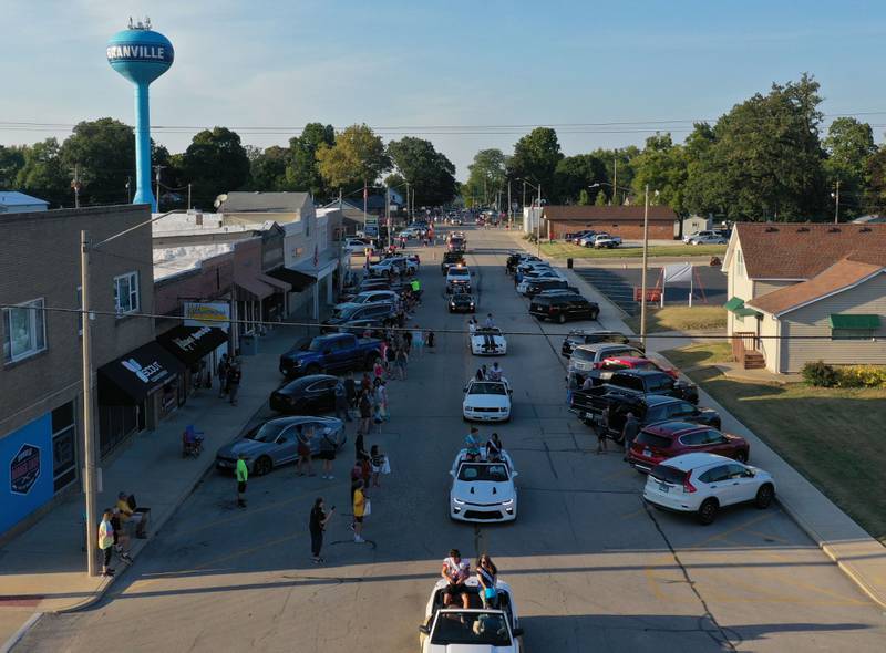 The inaugural Putnam County High School Homecoming parade rolls along on Wednesday, Sept. 17, 2025 down McCoy Street in Granville.