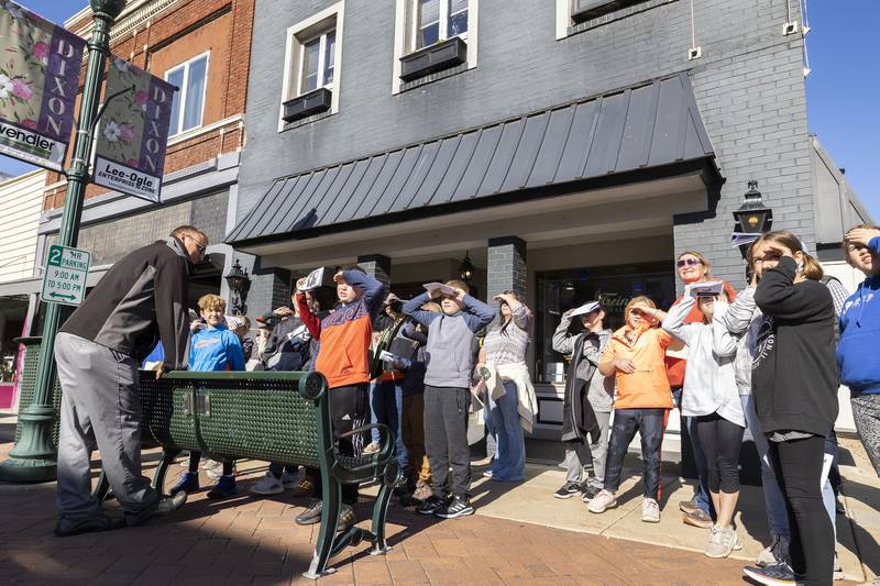 Fourth graders look for “ghost signs,” signs and billboards long faded on store fronts from bygone eras. For over 20 years, the Dixon Chamber has offered the tours to all fourth graders in the town's private and public schools.