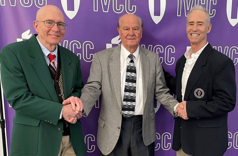 Illinois Valley Community College alumnus Joe Franco (center) visited recently with IVCC President Jerry Corcoran and former Executive Director of Community Relations and Development Fran Brolley to formalize plans for a scholarship for students pursuing medical-related careers.