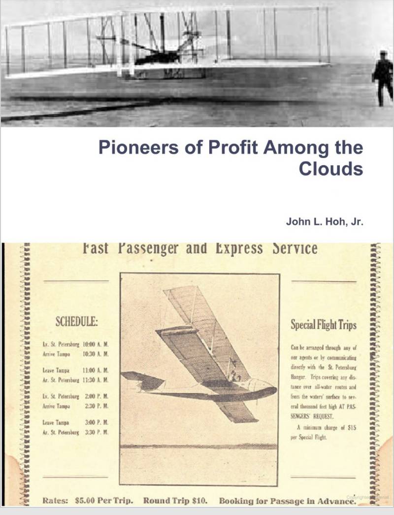 'Pioneers of Profit Among the Clouds' is the latest book by Rock Falls author John L. Hoh, Jr.
