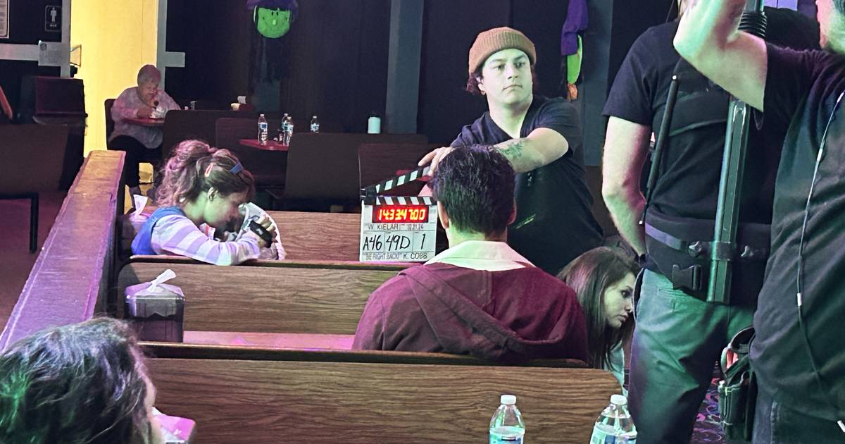 Action! Movie crew films at The Rink at Pine Creek, Dixon and Oregon