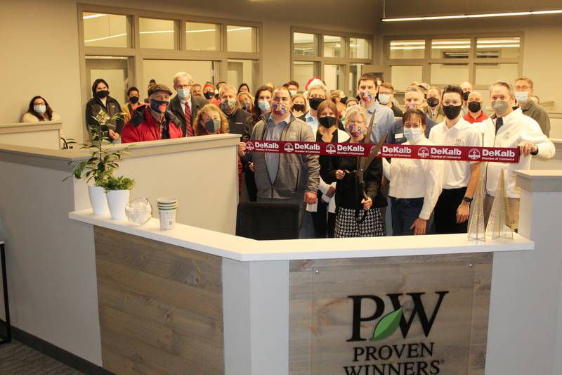 DeKalb Chamber of Commerce staff, ambassadors and board members, along with community members, recently celebrated the new headquarters for Proven Winners with a ribbon-cutting. The plant brand business is located at 1600 E. Lincoln Highway, Suite F, in DeKalb. Proven Winners works to refine and improve offerings for the North American garden and aid the nursery industry in using the best in new plant and production materials. To learn more, visit www.provenwinners.com or call 815-762-1230.