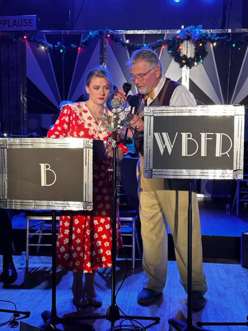 Regina Belt-Daniels directs "It's a Wonderful Life: A Live Radio Play" for Elgin Theatre Company.