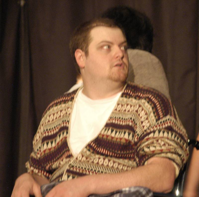 Actor Morgan Aylink rehearses a scene during a l dress rehearsal on Wednesday, September 17, 2025. The Polo Area Community Theatre (PACT) is kicking off its 20th season with a production of The Lightning Thief: The Percy Jackson Musical. Performances will be held at the Old Polo Town Hall, now home to PACT, located at 117 N. Franklin Ave. Dates for the performance are September 19th ,20th and 26th at 7:00 and September 21st and 27th at 2:00.