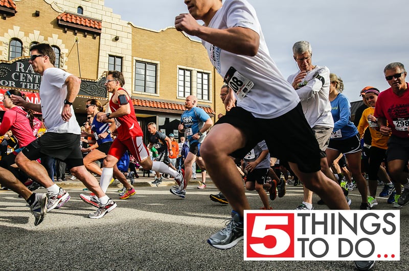 Runners take off from the starting line during Bob Blazier Run for the Arts in Crystal Lake, on Sunday, May 5, 2013. The charity event brought out 452 participants with the proceeds going to support the Raue Center for the Arts in downtown Crystal Lake.