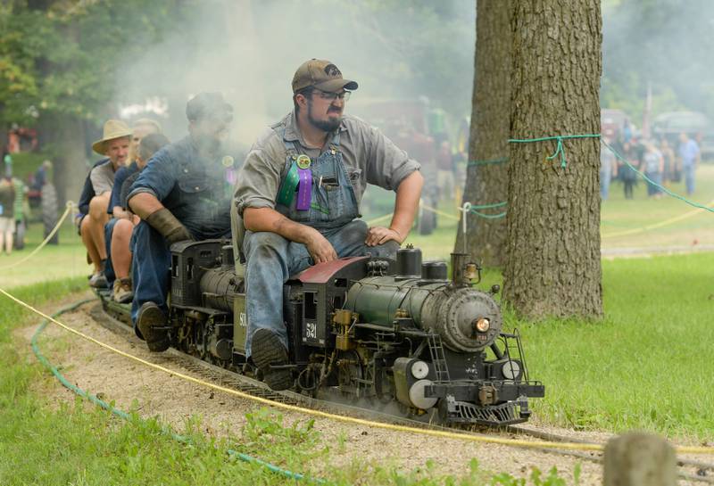 Visitors to the Annual Sycamore Steam Show could ride a mini steam train on Friday, Aug. 12, 2022.