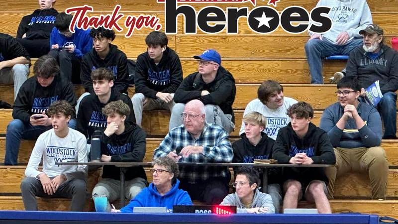 Longtime ‘Blue Streak’ and voice of Woodstock basketball is beloved by high school students, staff