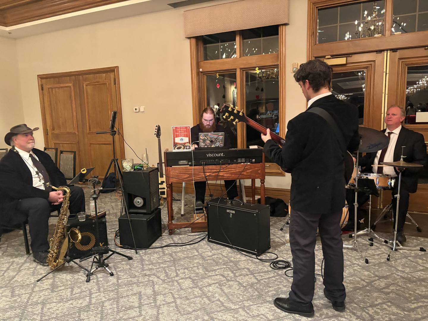 The Sam Schatz Organ Trio performs during the Algonquin-Lake in the Hills Chamber of Commerce awards ceremony Saturday, Jan. 25, 2025 in Lake in the Hills.