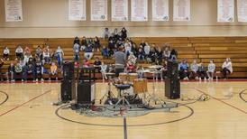 Photos: Drum clinic at East Coloma-Nelson school