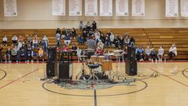Photos: Drum clinic at East Coloma-Nelson school