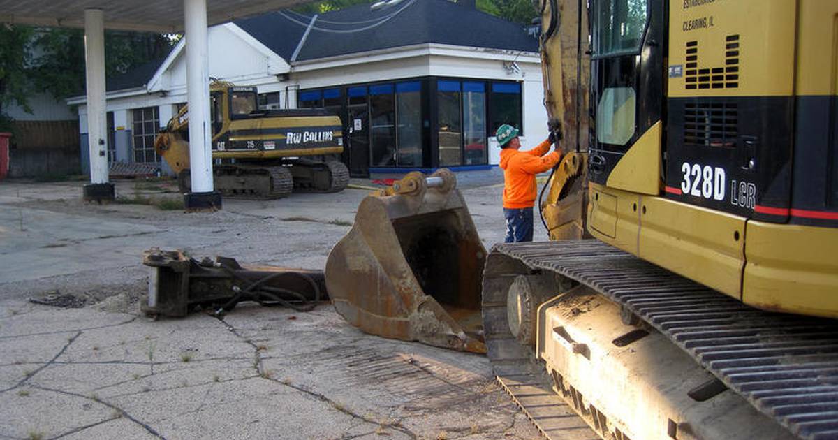 Batavia gas station demolition underway Shaw Local