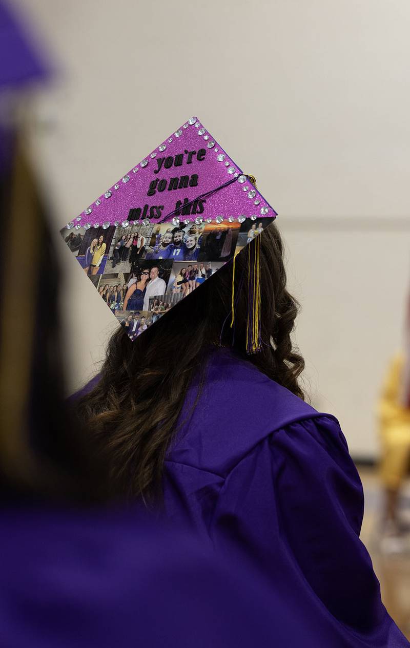 Several Serena students decorated their caps for their graduation ceremony on Saturday, May 24, 2025 at Serena High School.