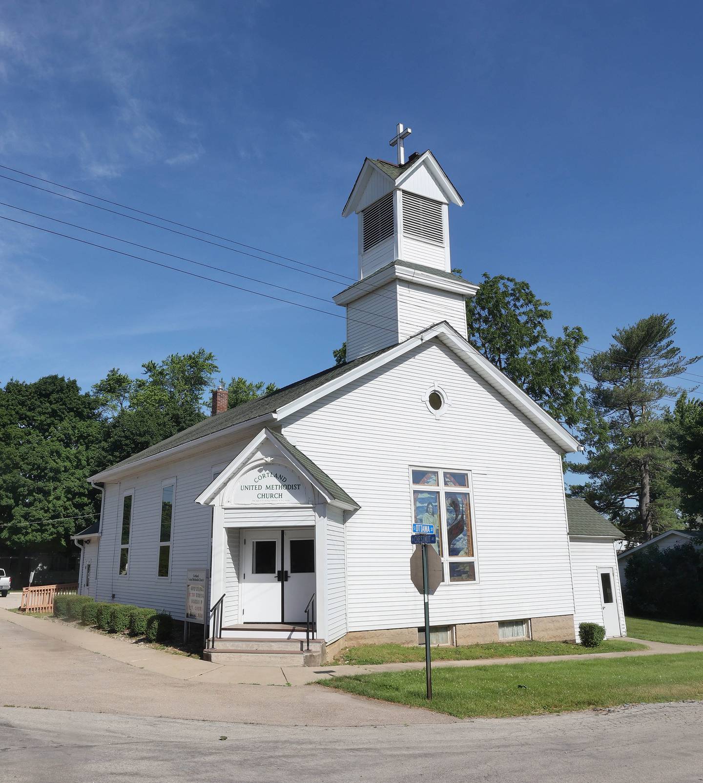 The Cortland United Methodist Church Friday, June 17, 2022, at 45 W. Chestnut Ave. in Cortland. The church us closing its doors after 160 years.