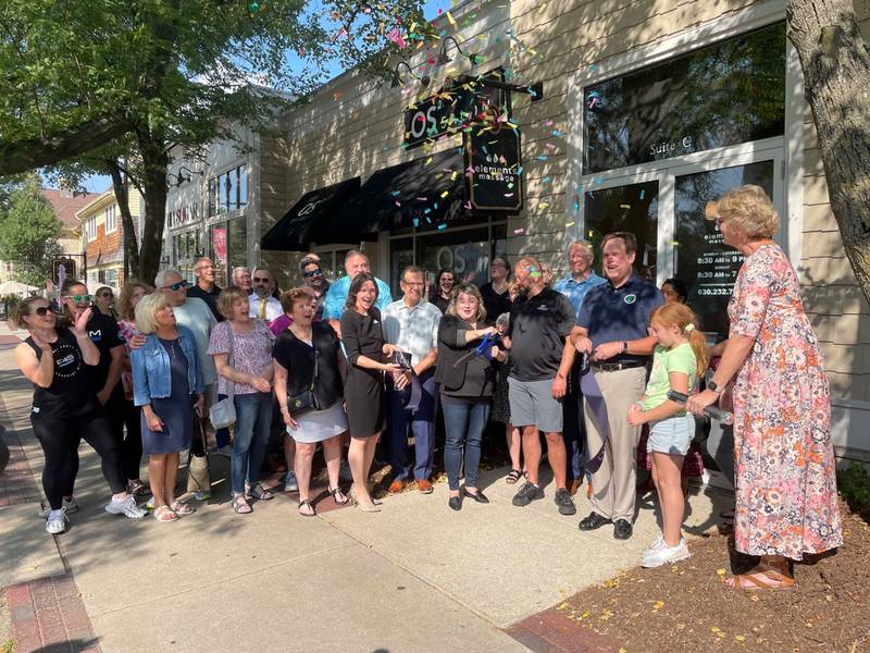 Elements Massage at 507 S. Third Street, Suite C in Geneva celebrated its new ownership with a ribbon-cutting ceremony on August 29, 2023