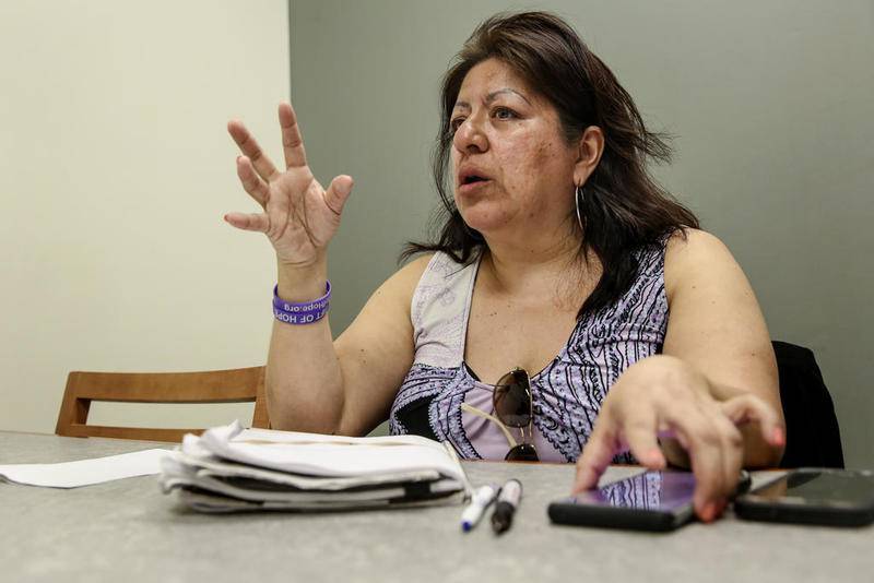 Dolores Garcia speaks to The Herald-News on Wednesday, April 17, 2019, while recalling the night her son, Carlos, was shot along Weber Road near Bolingbrook, Ill.