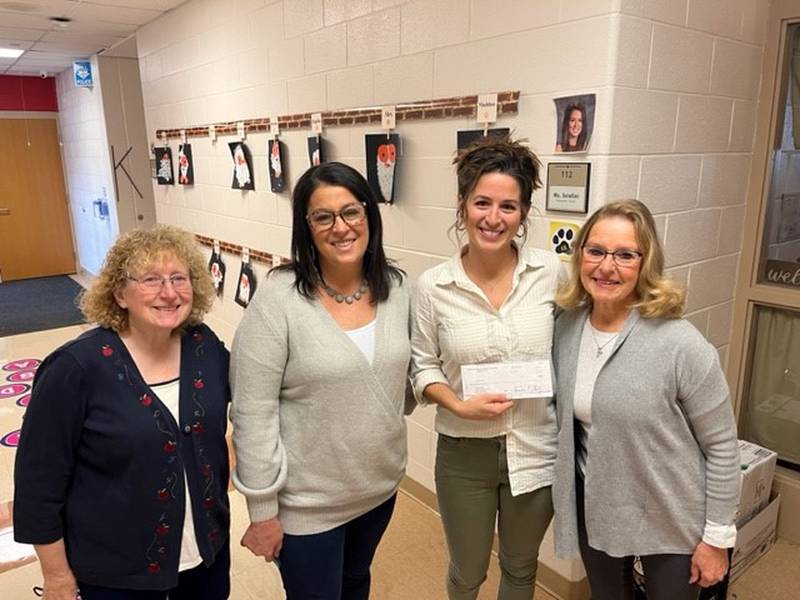 Picture (L-R) - Adriane Shore, Principal Mariah Mott, Angie Serafini and Jackie Sapienza.