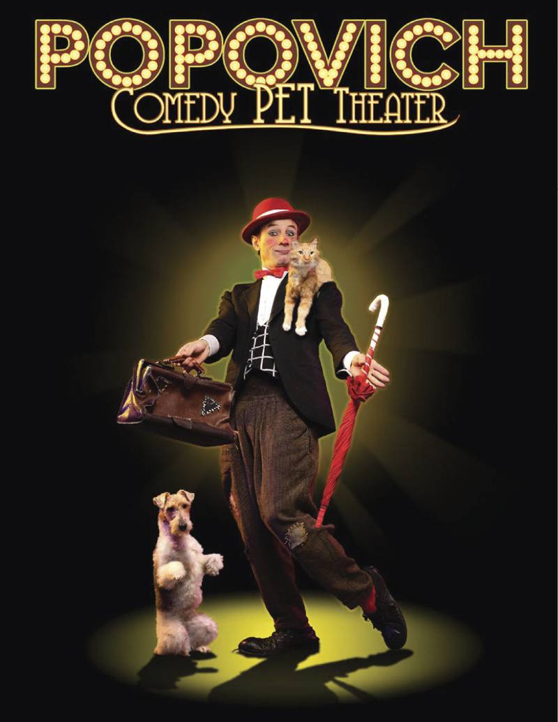 The Ottawa Concert Association will host the Popovich Comedy Pet Theater 7 p.m. Saturday, April 30, at Central Intermediate School, 711 E. McKinley Rd., Ottawa.
