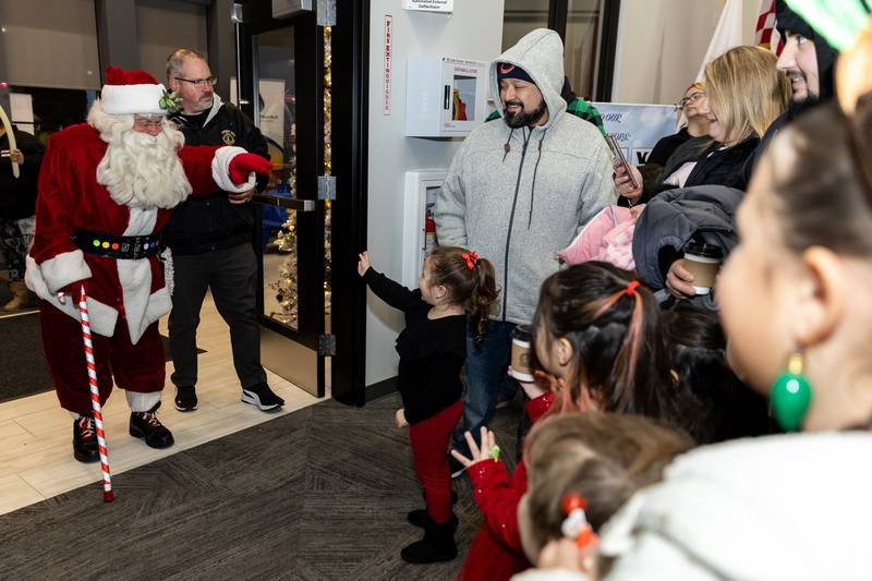 Santa arrives at Crest Hill City Center during Winterfest on Nov. 30, 2024.
