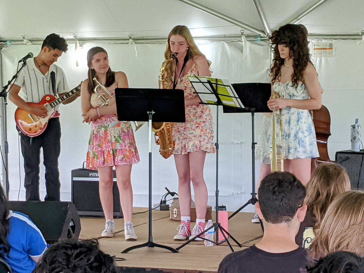 The Oswego High School Jazz Combo performed June 12 as part of the Oswegoland Park District's PrairieFest.