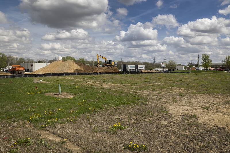 Work continues on a lot at the Gateway Project site in Dixon on Thursday, April 23, 2026.