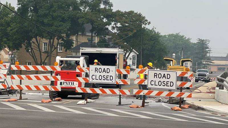 Montgomery's Mill Street bridge is closed for rehabilitation, including painting and electrical upgrades.