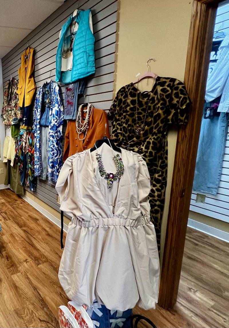 Fashion clothing at Boots and Boujee Boutique at 3512 E. Lincolnway in Sterling, Illinois.