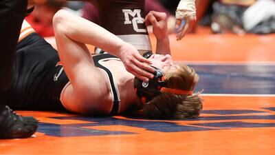 State wrestling: DeKalb loses 3A team title to Mt. Carmel on last match, takes second in state