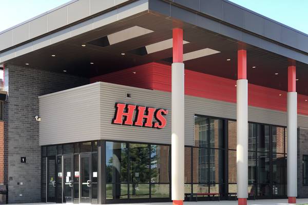 About 250 Huntley High School students walk out in protest of ICE