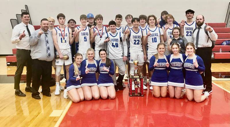 The Princeton Tigers defeated Pontiac, 62-57, Saturday night at Hall High School to repeat as Colmone Classsic champions.